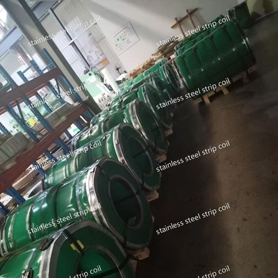 Stainless Steel Strip Coil Alloy SUS304 SUS316L SUS321 SUS430 Narrow SS Strips Width 5 - 50mm