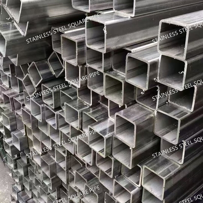304 Stainless Steel Square Tubing 50x50mm Mirror Polished for Furniture