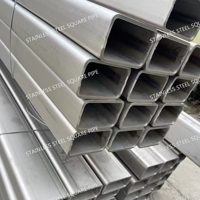 304 Stainless Steel Square Tubing 50x50mm Mirror Polished for Furniture