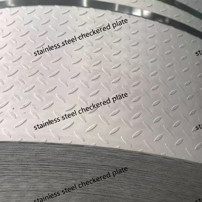 Stainless Steel Checkered Plate 304 316L Anti-Slip 3mm-8mm