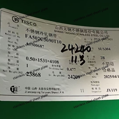 Precision Stainless Steel Plate 0.1-30mm 304 316L 2205 Grades