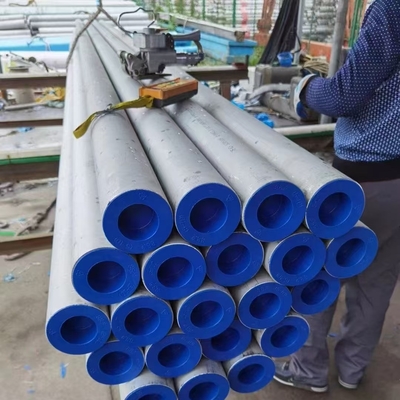 TP321 Stainless Steel Seamless Pipe Tube / Alloy 321 SS Pipe ASTM A312 SCH40S Custom Cutting in Length Free