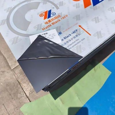 Black Mirror Stainless Steel Sheet 0.8mmm 1.0mm 1.2mm 4ft*8ft Sandblasting, Matte Finish