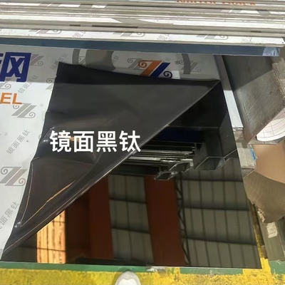 Black Mirror Stainless Steel Sheet SUS304 Matte Balck SS Sheet Thickness 0.5 - 1.5mm