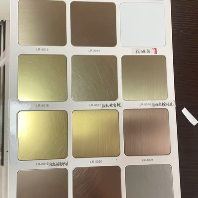 4ft*8ft Stainless Steel Sheet Titanium Gold Color SS Sheet SUS304 / 1.4301