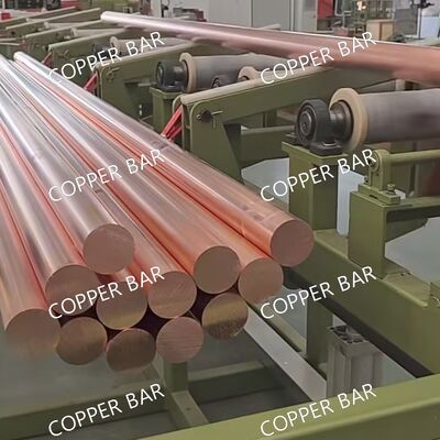 T2 /C11000 / C110 Copper Round Bar 99.90% Pure Copper Hot Rolled Industrial Application