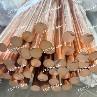 T2 /C11000 / C110 Copper Round Bar 99.90% Pure Copper Hot Rolled Industrial Application