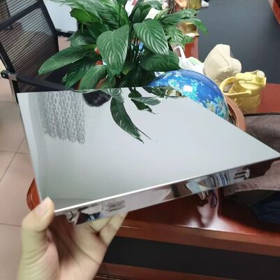 AISI 304 8K Mirror Finish Stainless Steel Sheet 0.4–3.0mm, 4ft x 8ft with Laser Protective Film for Decorative Applications