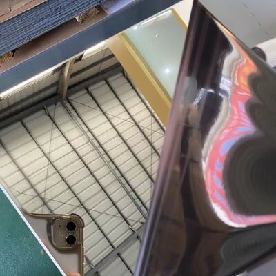 8K Mirror Stainless Steel Sheet Plate 201 304 316L 410 430 4ft*8ft SS Sheet With Laser Film for Ceiling