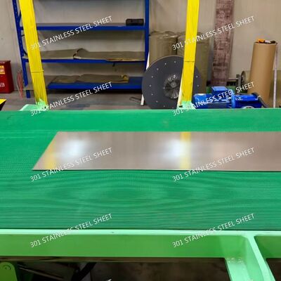 301 / SUS301 / 1.4310 Stainless Steel Sheet 0.1 - 3.0mm Thickness Precision Slit Cutting Without Burr With EN 10204-3.1 Certificate