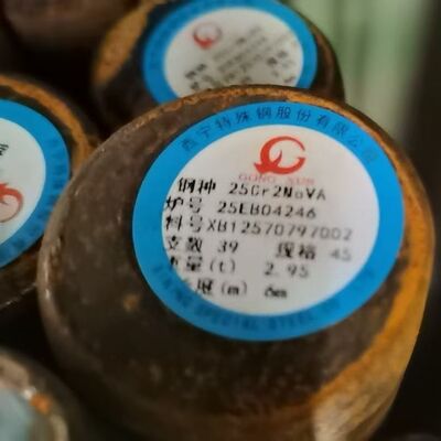 25Cr2MoVA Alloy Steel Round Bar Diameter 10 - 300mm Custom Cutting in Length