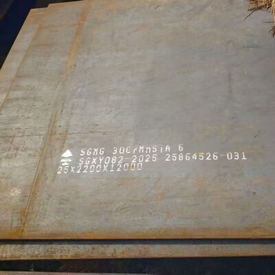 Hot Rolled 30CrMnSiA Alloy Steel Plate Thickness 10 - 200mm Custom Cutting As Request