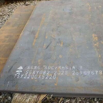 Hot Rolled 30CrMnSiA Alloy Steel Plate Thickness 10 - 200mm Custom Cutting As Request