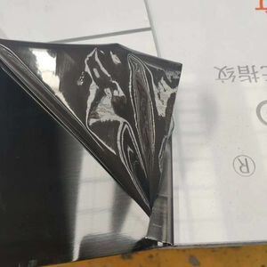 Black Titanium Color Mirror Finish Hairline Stainless Steel Sheet for Decorative Applications