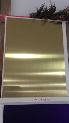 304 Stainless Steel Sheet with Golden Mirror Finish Cold Rolled and Corrosion Resistant