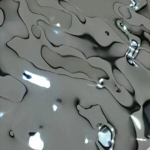 304 Grade Stainless Steel Sheet with Water Ripple Pattern and Polished Surface for Wall Panels