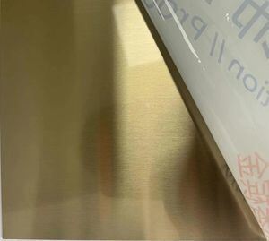 304 Stainless Steel Sheet with Mirror Finish Hairline and Rose Gold Color for Decorative Applications