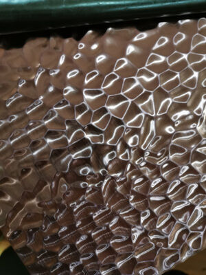 201 304 Grade Stainless Steel Press Plate with Water Ripple Pattern and Polished Surface for Decorative Applications