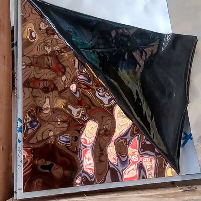 Grade 304 Stainless Steel Sheet with Water Ripple Finish and 0.3mm - 1.5mm Thickness for Decorative Applications