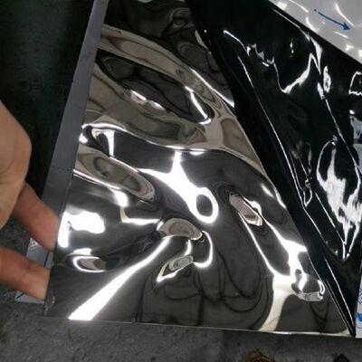 304 Grade Water Ripple Design Embossed Stainless Steel Sheet 0.3 - 3.0mm Thickness for Decorative Applications