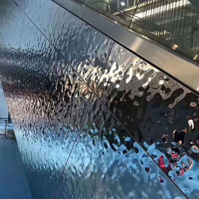 Water Ripple Finish Stainless Steel Sheet Grade 304 4FT*8FT for Decorative Applications