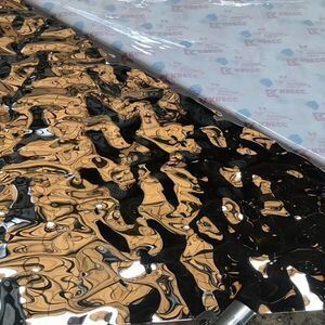 304 Grade Water Ripple Stainless Steel Sheet with 0.5 - 1.5mm Thickness and Polished Surface