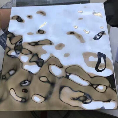 JIS Stamped Water Ripple Stainless Steel Sheet with 0.4 - 1.5mm Thickness and Polished Surface for Dining Room