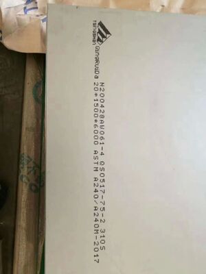 ASTM A240 310S Hot Rolled Stainless Steel Plate with Pickling Surface Treatment