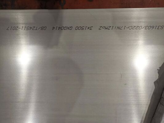Corrosion Resistant SS 316L Stainless Steel Plate Hot Rolled with Polished Surface ASTM A240