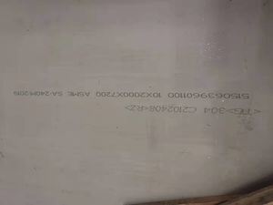 ASTM A240 Hot Rolled 304 Stainless Steel Plate with Polished Surface for Industrial Applications