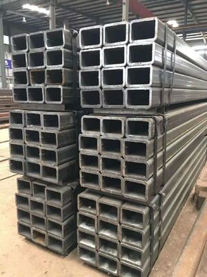 ASTM A-500 Steel Square Tube 100 X 50 X T3.0mm with Black Surface Treatment for Construction and Machinery