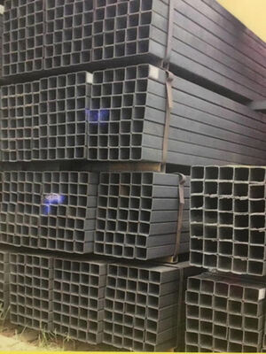 ASTM A500 Black Surface Square Hollow Section Steel Pipe with S355JR Grade for Structural Use