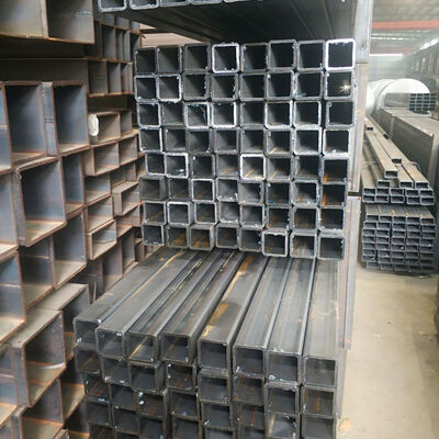 S355JR Carbon Steel Seamless Square Tube with Black Surface Treatment in 30*30-500*500 Sizes
