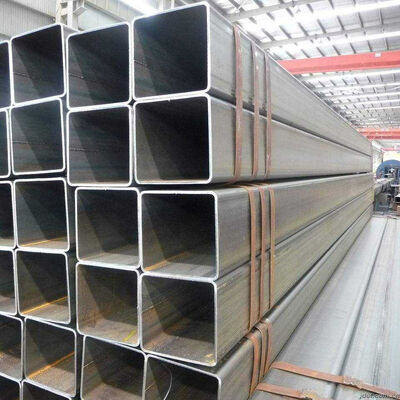 Black Surface Treatment Square Steel Tube with 30*30-500*500 Size Range and Galvanized or Painted Surface
