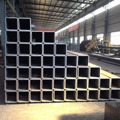 Black Surface Treatment Square Steel Tube with 30*30-500*500 Size Range and Galvanized or Painted Surface