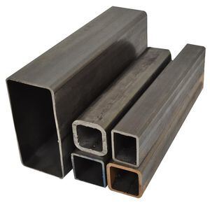 Black Surface Treatment Square Steel Pipe SS400 S275JR S355JR in 30*30-500*500 Sizes