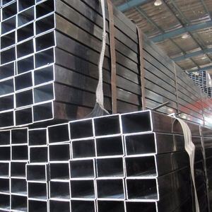 ERW Steel Square Tubing Zinc Coated Galvanized Steel Pipe with Black Surface Treatment 10*10-200*200mm