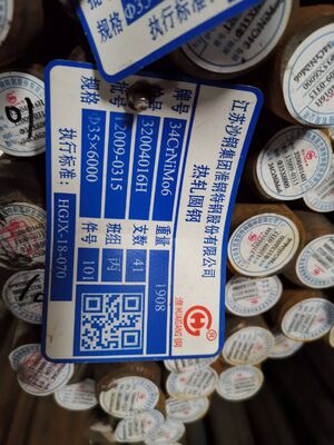 High Tensile Strength 34CrNiMo6 Alloy Steel Round Bar with Polished Surface for Mold Steel Applications