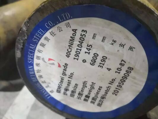 SAE4340 Quenching and Tempering Forged Steel Round Bar with Polished Surface