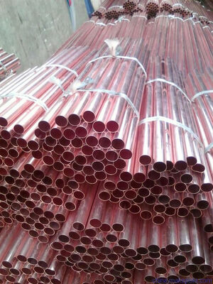 Rigid Copper Tube C1100 22*1.5*6000mm ASTM Standard Red Copper Seamless Pipe