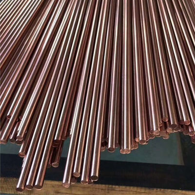 C11000 Copper Bar and Rod ASTM Standard Round Copper with Diameter 4 - 200mm Custom Cutting Any Length