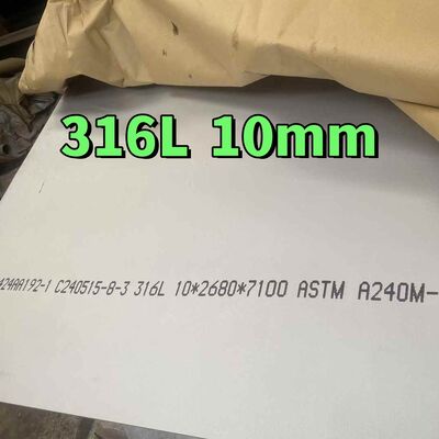 Hot Rolled ASTM A240 TP316L  SS316L 1.4404 Stainless Steel Plate Corrosion Resistant  10*2000MM