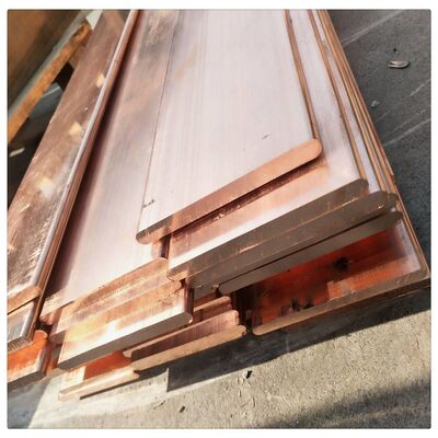 C11000 C1100 CU-ETP T2  Copper Flat Bar  For Electrical With Chemical Composition  99.99% ASTM Standard