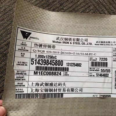 Z40-Z275 Galvanized Steel Coil Zero Spangle 0.3-3.0mm