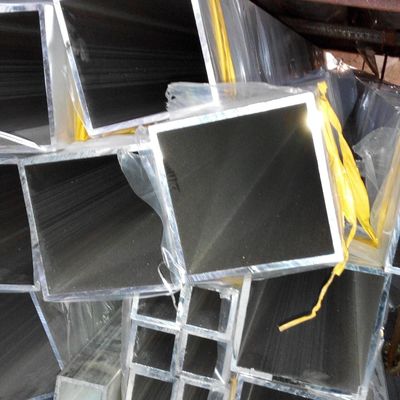 Grade 202 Stainless Steel Square Pipe Bright Polsihed Outside / Hairline Finishing Stainless Steel Pipe