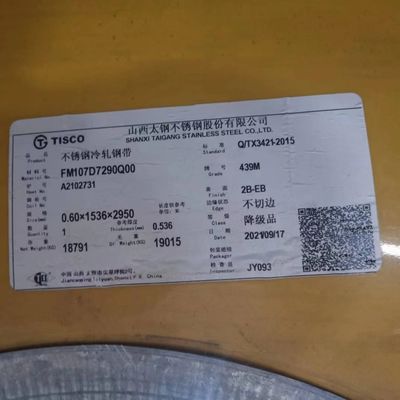 441 Ferritic Stainless Steel Sheet Plate 4ft*8ft Standard Size
