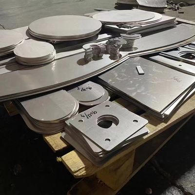 Laser Cutting Stainless Steel Plate Thickness 1.0 - 30.0mm Without Burr Cutting Round Square Shape