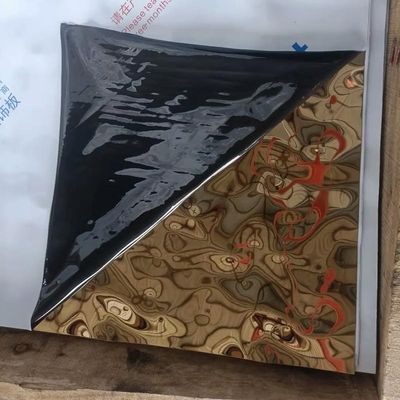 Wall Decoration Stainless Steel Sheet Water Ripple Pattern Thickness 0.3 - 3.0mm SS Sheet