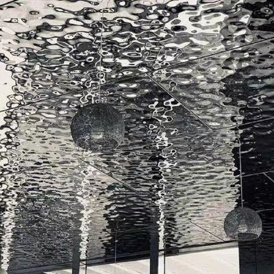 Stainless Steel Water Wave Sheet Water Ripple Pattern SS Sheet Gold Black Bright Mirror Surface