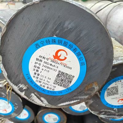 GB Standard 38CrMoAlA Steel Round Bar / Steel Shaft 80mm 100mm 120mm Diameter
